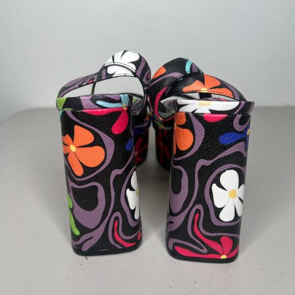 Larroudé Dolly Napa Flower Power Platform Sandal Size 11 - Picture 5 of 10